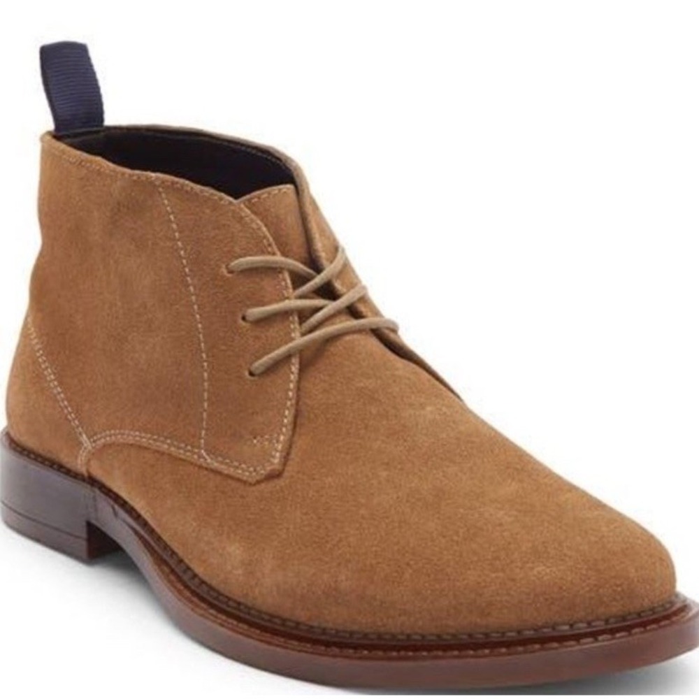 Steve Madden Men's P-Hemet 275 Leather Lace Up Chukka Boots Taupe Suede Sz 13